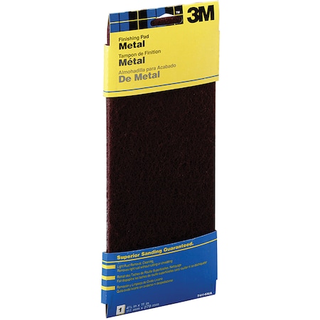 3M 4-3/8" x 11" Finishing Pad Metal Finishing Pad 07414